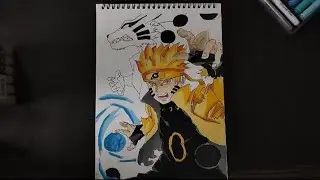 Drawing Naruto Uzumaki | Time lapse