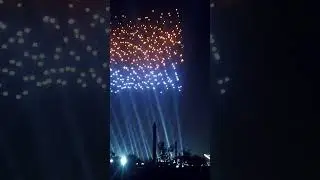 glimpse of drone show at DefExpo22. #defenceexpo2022 #defexpo22 #shorts