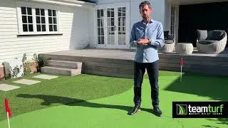 What base preparation is required for a home putting green
