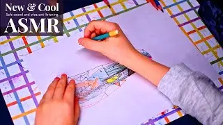 ASMR Drawing with subtle and sharp effects tickling ears goosebumps shinifisior relaxing video