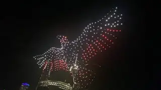 Brisbane River Fire Drone Show 2023