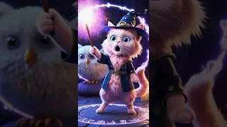 Wizard Cat Performs Funny Magic Tricks | 3D Animated Short