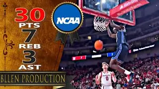 AJ Dybantsa ('07) - 30 Pts, 7 Reb, 3 Ast Highlights｜BYU Cougars vs Nebraska Cornhuskers｜2025.10.18