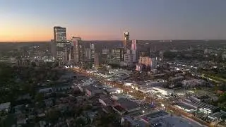 Parramatta CBD skyline by twilight