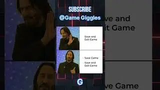 When &ldquo;Save and Exit&rdquo; Just Isn&rsquo;t Enough#GamingMeme #KeanuReeves #SaveGame #RelatableGaming #GamerLife