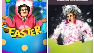 professora malvada Páscoa (happy easter) estátua de chocolate com penas