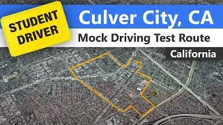 Culver City Driving Test Route - Mock California DMV Route
