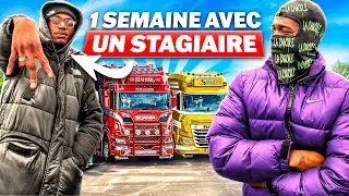Mon stagiaire apprend &agrave; conduire un poids lourd 😳🚛