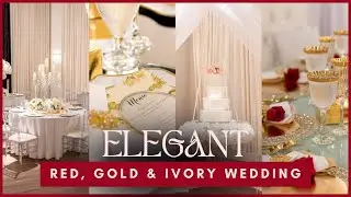 Luxury in Harmony: Red, Gold, and Ivory Wedding Decor | Winnet Luxury Decor