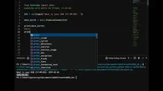 Dates in Python YY-MM-DD