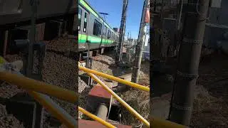 Rail Crossing in Machida #train #machida #railway