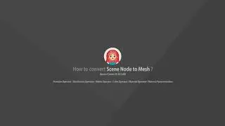 C4D R23 - How to convert Scene Node to Mesh?
