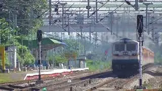 12423 DBRT - NDLS Rajdhani Express, SGUJ WDP4D 40141 skipping Dangtal at decent speed!!!