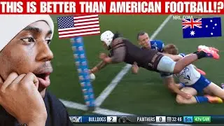 Американец отреагировал на невероятные моменты матча NRL в Австралии | &laquo;Бульдоги&raquo; против &laquo;Пантерс&raquo;