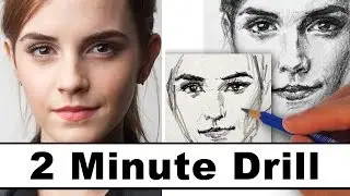 How to Draw Emma Watson in 2 Minutes