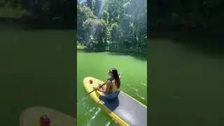 Paddle boarding in Fewa Lake 🚣&zwj;♀️  #Fewatal #Nepal