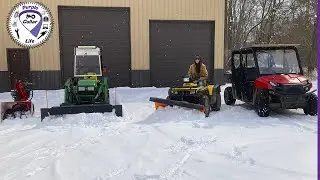 #155: Уборка снега. John Deere 2210, Honda Foreman, Toro Power Max, снегоочиститель Artillian.