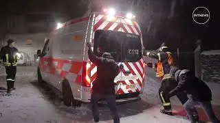 Snow and ice impact traffic and roads in Germany, causing several rescue operations