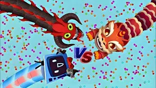 Snake Io 🐍 Lime Crewmate Vs Rainbow Snake Skin Epic Snake Io Gameplay Snake Game 