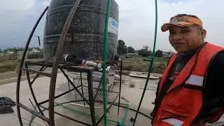Cambio de multiconector a tinaco con agua