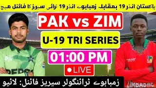 Pakistan U19 vs Zimbabwe U19 Tri Series Final Match Date & Time | Live Today Match @CricketJoint2025
