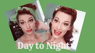 Daytime Scarf Updo to Evening 1940’s Glam!
