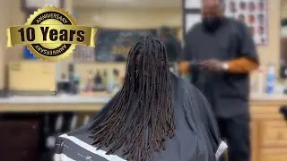 10 Year Dreadlock Journey + Haircut + Apple Cider Vinegar Rinse + Retwist