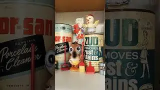 Sharing my vintage cleaning display 🧹 What do you think? #vintage #vintagecollection #youtubeshorts