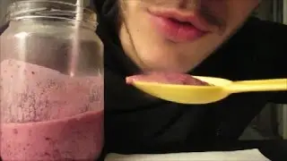 ASMR : Frozen Smoothie - Drinking Slurping Sounds