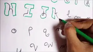 Calligraphy small letters convert into capital letter #calligraphy #letter #art 