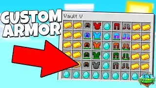 Crafting CUSTOM Skyblock Armor! | Skybounds S4 #8 (Minecraft Skyblock)