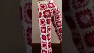 crochet pants pattern and designs!!!! 🩶#crochet #shorts #trending #pro