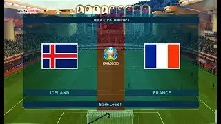 PES 2019 ● Iceland vs France ● UEFA EURO ● Gameplay PC