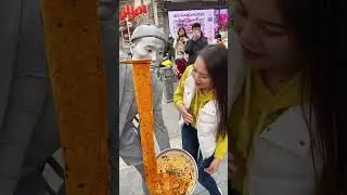 The Lady Finished My Noodles 😭#silverman #funny #performance #statue