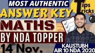 NDA 2 2021 Maths Answer Key 👌Paper Analysis With NDA AIR 10 | Most Accurate | Learn With Sumit