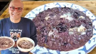 RISOTTO al RADICCHIO e GORGONZOLA (o senza gorgonzola)