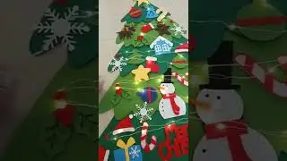 Home Decoration DIY Felt Christmas Tree Wall Hanging Artificial Xmas Tree