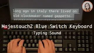 FLICO Majestouch2 Blue Switch Mechanical Keyboard Typing Sound.(ASMR)