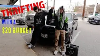 THRIFTING WITH A $20 BUDGET (WE FOUND RARE CARHARTT)🤯