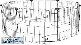 Amazon Basics Octagonal Foldable Metal Exercise Pet Play Pen for Dogs Review