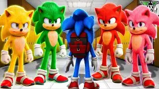 Joining the Sonic Color School in GTA 5! (Sonic Movie Mod)