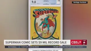 Superman comic sets $9 million record sale