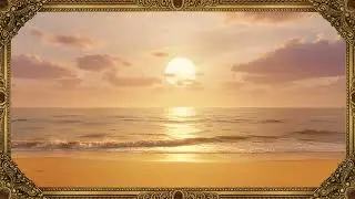 Golden Beach Sunset 8K Ultra HD Screensaver &ndash; 5 Hours Immersive Nature Wall Art for Living Room TV