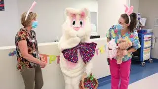 Easter Bunny visit to hospital