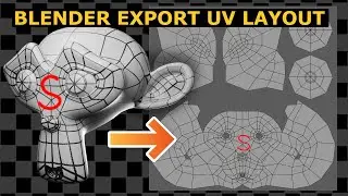 Blender: Export UV Layouts For Beginners | Tutorial