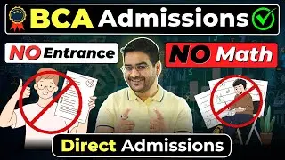💯Easy BCA Admissions! No Entrance, Non Math & Low Fees BCA Colleges 😱#bca #bcaadmissions #bcacourse