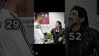 Ronaldo X Maradona 2025 vs 2014 Age 🔥🔥#cristianoronaldo #maradona