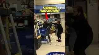 Dumb SHOPLIFTER Got WRECKED by Store Crew, Fast Regret! #instantkarma