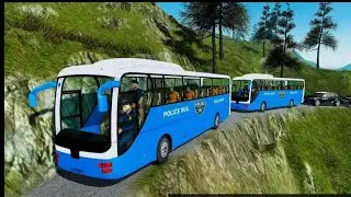 Offroad US Police Bus Driver : Prisoner Transport - Android GamePlay