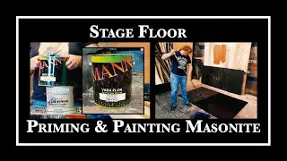 Stage Floor, part 1 &ndash; Painting Masonite for the Stage Floor